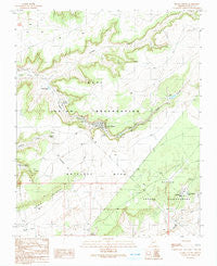 Keams Canyon Arizona Historical topographic map, 1:24000 scale, 7.5 X 7.5 Minute, Year 1991