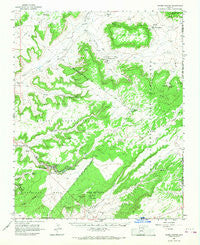Keams Canyon Arizona Historical topographic map, 1:62500 scale, 15 X 15 Minute, Year 1966