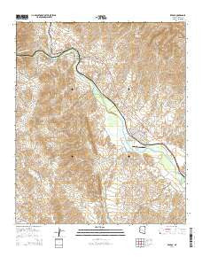 Kearny Arizona Current topographic map, 1:24000 scale, 7.5 X 7.5 Minute, Year 2014