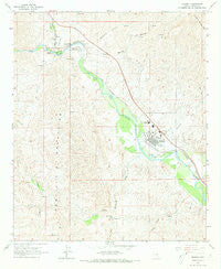 Kearny Arizona Historical topographic map, 1:24000 scale, 7.5 X 7.5 Minute, Year 1964