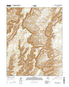 Keet Seel Canyon Arizona Current topographic map, 1:24000 scale, 7.5 X 7.5 Minute, Year 2014