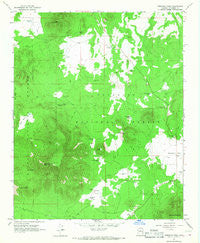 Kendrick Peak Arizona Historical topographic map, 1:24000 scale, 7.5 X 7.5 Minute, Year 1966