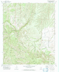 Kennedy Peak Arizona Historical topographic map, 1:24000 scale, 7.5 X 7.5 Minute, Year 1972