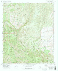 Kennedy Peak Arizona Historical topographic map, 1:24000 scale, 7.5 X 7.5 Minute, Year 1972