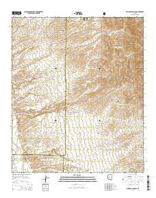 Kielberg Canyon Arizona Current topographic map, 1:24000 scale, 7.5 X 7.5 Minute, Year 2014