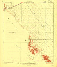 Kim Arizona Historical topographic map, 1:62500 scale, 15 X 15 Minute, Year 1931