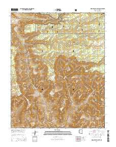 King Arthur Castle Arizona Current topographic map, 1:24000 scale, 7.5 X 7.5 Minute, Year 2014