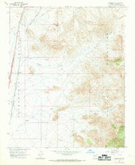 Kingman SE Arizona Historical topographic map, 1:24000 scale, 7.5 X 7.5 Minute, Year 1967