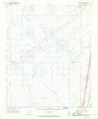 Kingman SW Arizona Historical topographic map, 1:24000 scale, 7.5 X 7.5 Minute, Year 1967