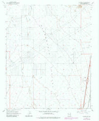 Kingman SW Arizona Historical topographic map, 1:24000 scale, 7.5 X 7.5 Minute, Year 1967