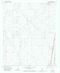 Kingman SW Arizona Historical topographic map, 1:24000 scale, 7.5 X 7.5 Minute, Year 1967