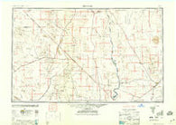 Kingman Arizona Historical topographic map, 1:250000 scale, 1 X 2 Degree, Year 1947