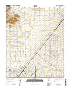 Kingman Airport Arizona Current topographic map, 1:24000 scale, 7.5 X 7.5 Minute, Year 2014