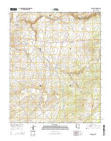 Kinlichee Arizona Current topographic map, 1:24000 scale, 7.5 X 7.5 Minute, Year 2014