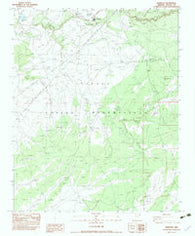 Kinlichee Arizona Historical topographic map, 1:24000 scale, 7.5 X 7.5 Minute, Year 1983