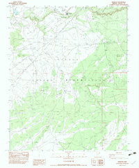 Kinlichee Arizona Historical topographic map, 1:24000 scale, 7.5 X 7.5 Minute, Year 1983