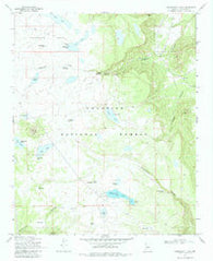 Kinnikinick Lake Arizona Historical topographic map, 1:24000 scale, 7.5 X 7.5 Minute, Year 1970