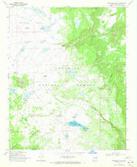Kinnikinick Lake Arizona Historical topographic map, 1:24000 scale, 7.5 X 7.5 Minute, Year 1970