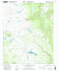 Kinnikinick Lake Arizona Historical topographic map, 1:24000 scale, 7.5 X 7.5 Minute, Year 1970