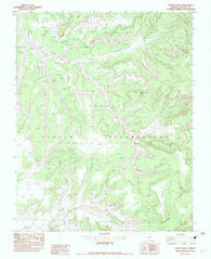 Kinusta Mesa Arizona Historical topographic map, 1:24000 scale, 7.5 X 7.5 Minute, Year 1982