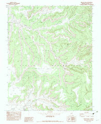 Kinusta Mesa Arizona Historical topographic map, 1:24000 scale, 7.5 X 7.5 Minute, Year 1982