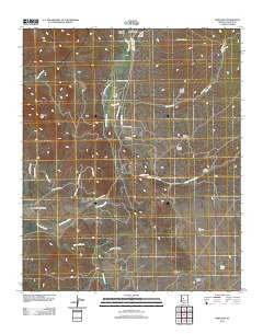 Kirkland Arizona Historical topographic map, 1:24000 scale, 7.5 X 7.5 Minute, Year 2011