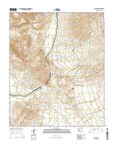 Kirkland Arizona Current topographic map, 1:24000 scale, 7.5 X 7.5 Minute, Year 2014