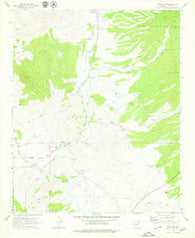 Kirkland Arizona Historical topographic map, 1:24000 scale, 7.5 X 7.5 Minute, Year 1969