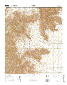 Kitt Peak Arizona Current topographic map, 1:24000 scale, 7.5 X 7.5 Minute, Year 2014