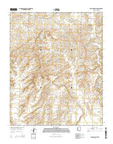 Klagetoh South Arizona Current topographic map, 1:24000 scale, 7.5 X 7.5 Minute, Year 2014