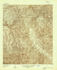 Klondyke Arizona Historical topographic map, 1:48000 scale, 15 X 15 Minute, Year 1938