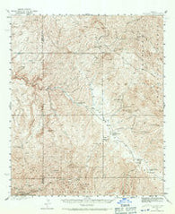 Klondyke Arizona Historical topographic map, 1:62500 scale, 15 X 15 Minute, Year 1938