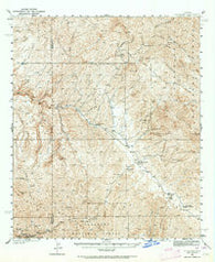 Klondyke Arizona Historical topographic map, 1:62500 scale, 15 X 15 Minute, Year 1938