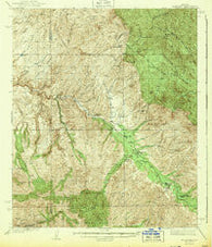 Klondyke Arizona Historical topographic map, 1:62500 scale, 15 X 15 Minute, Year 1943