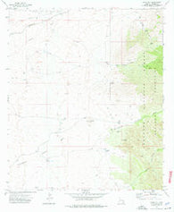 Knob Hill Arizona Historical topographic map, 1:24000 scale, 7.5 X 7.5 Minute, Year 1973