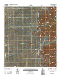 Knob Hill Arizona Historical topographic map, 1:24000 scale, 7.5 X 7.5 Minute, Year 2012