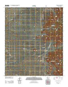 Knob Hill Arizona Historical topographic map, 1:24000 scale, 7.5 X 7.5 Minute, Year 2012