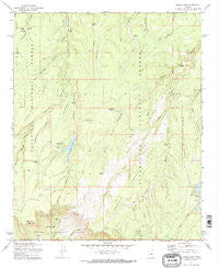 Knoll Lake Arizona Historical topographic map, 1:24000 scale, 7.5 X 7.5 Minute, Year 1972