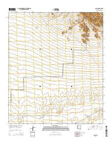 Kofa Arizona Current topographic map, 1:24000 scale, 7.5 X 7.5 Minute, Year 2014