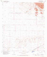 Kofa Arizona Historical topographic map, 1:24000 scale, 7.5 X 7.5 Minute, Year 1965
