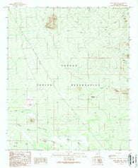 Koht Kohl Hill Arizona Historical topographic map, 1:24000 scale, 7.5 X 7.5 Minute, Year 1989