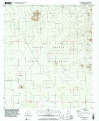 Koht Kohl Hill Arizona Historical topographic map, 1:24000 scale, 7.5 X 7.5 Minute, Year 1996