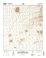 Koht Kohl Hill Arizona Current topographic map, 1:24000 scale, 7.5 X 7.5 Minute, Year 2014