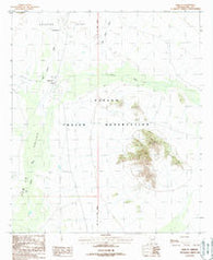 Kom Vo Arizona Historical topographic map, 1:24000 scale, 7.5 X 7.5 Minute, Year 1988