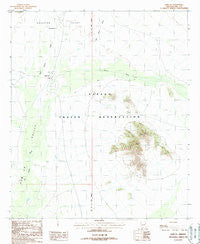 Kom Vo Arizona Historical topographic map, 1:24000 scale, 7.5 X 7.5 Minute, Year 1988