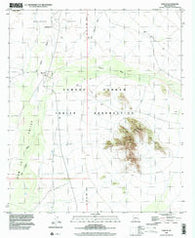 Kom Vo Arizona Historical topographic map, 1:24000 scale, 7.5 X 7.5 Minute, Year 1996