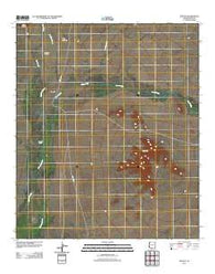 Kom Vo Arizona Historical topographic map, 1:24000 scale, 7.5 X 7.5 Minute, Year 2011