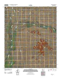 Kom Vo Arizona Historical topographic map, 1:24000 scale, 7.5 X 7.5 Minute, Year 2011