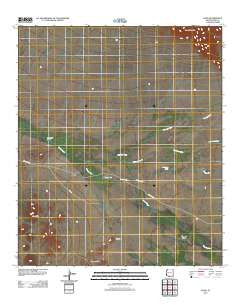 Kupk Arizona Historical topographic map, 1:24000 scale, 7.5 X 7.5 Minute, Year 2011