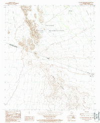 La Lesna Mountains Arizona Historical topographic map, 1:24000 scale, 7.5 X 7.5 Minute, Year 1988